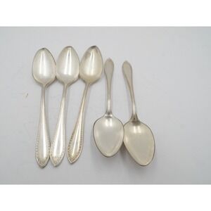 5 Community Silver Silverplate Sheraton Pattern Tablespoons